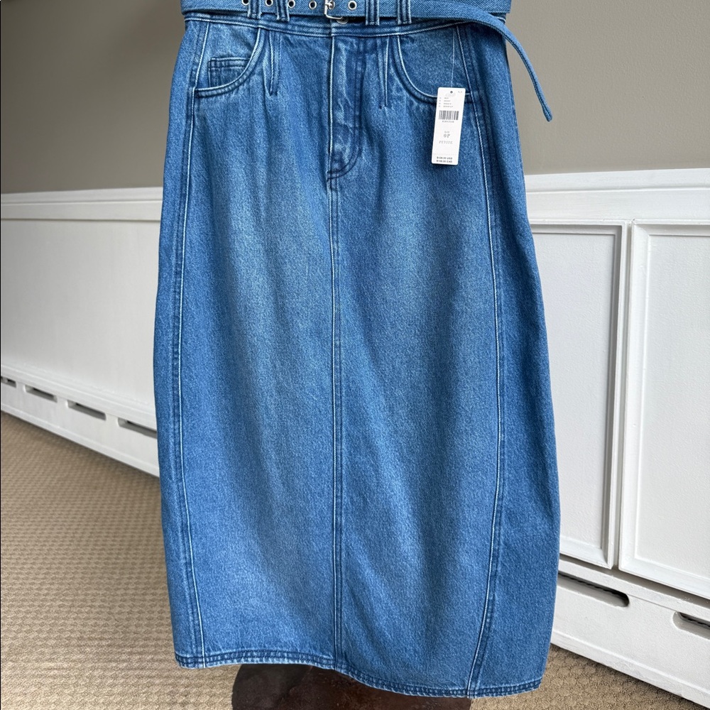 Pilcro (Anthropologie) denim skirt in size 0 Petite